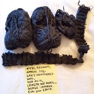 ✅#586 Preowned Unbranded 2 oz Grey Wool Yarn
